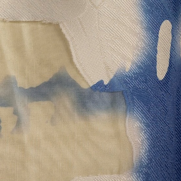 Aidan Mattox Floral Jacquard One Shoulder Short Puff Sleeve Ball Gown Sz14 - Picture 4 of 7